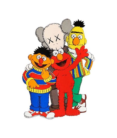 kaws sesame street elmo.